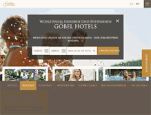 Tablet Screenshot of goebel-hotels.com